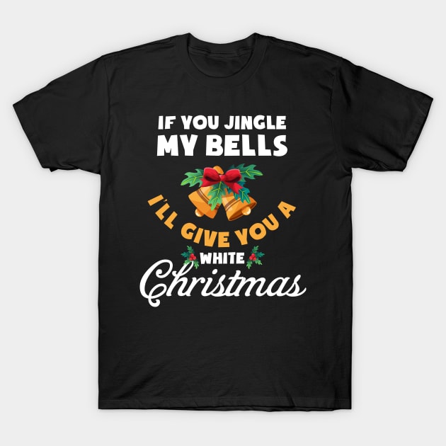 Jingle My Bells Adults Christmas Pajama T-Shirt by KittleAmandass